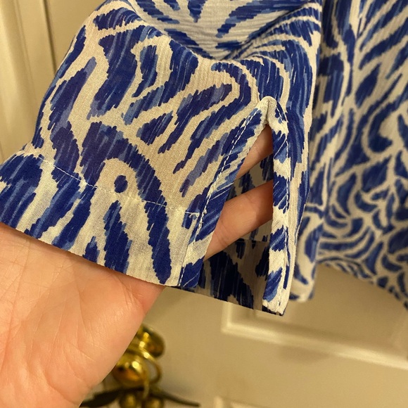 Vineyard Vines Fins Up Silk Blouse - Picture 4 of 4